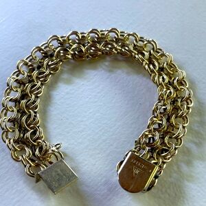 Luxurious 12 kt Gold filled Link Bracelet.